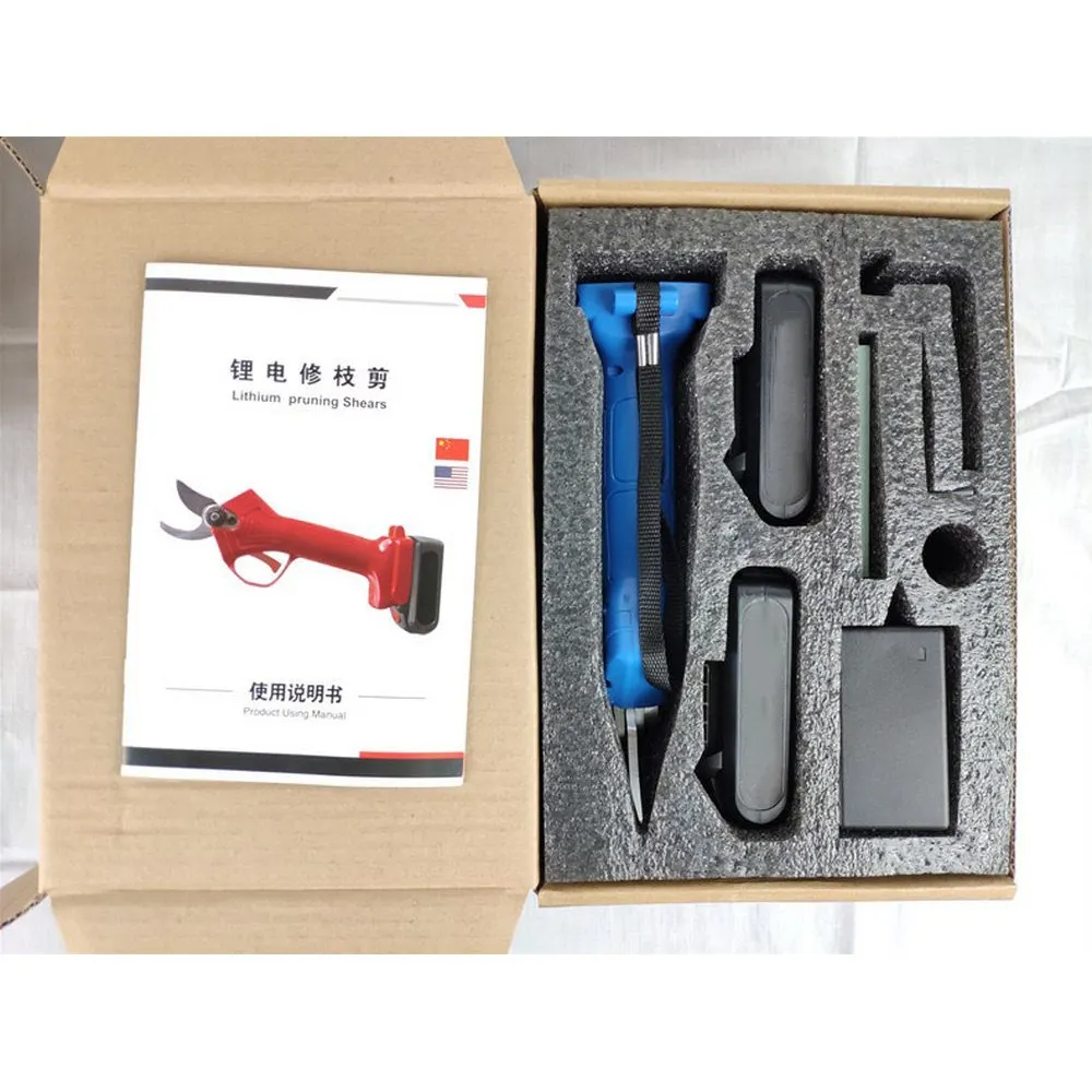 16.8V Li-ion Branch Cutter Pruning Shears Battery Rechargeable Electric Cordless Secateur for Sharp Cutting Tool to Fruit Garden
16.8V Li-ion Branch Cutter Pruning Shears Battery Rechargeable Electric Cordless Secateur for Sharp Cutting Tool to Fruit Garden