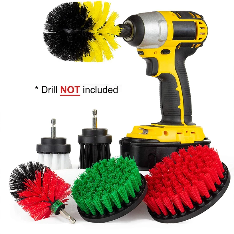 Electric Drill Brush Cleaning Kit All Purpose Bathroom Surfaces Shower, Tub, and Tile Power Scrubber Brush Cleaning Kit D30
Electric Drill Brush Cleaning Kit All Purpose Bathroom Surfaces Shower, Tub, and Tile Power Scrubber Brush Cleaning Kit D30