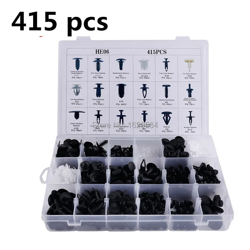 415PCS Car Auto Retainer Push Fastener Pin Driver Rivet Trim Panel Case For Toyota For Honda
415PCS Car Auto Retainer Push Fastener Pin Driver Rivet Trim Panel Case For Toyota For Honda