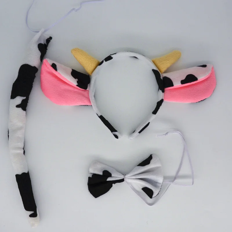 Kids Adult Children Milk Cow Ear Antenna Headband Headwear Tail Collar Tie For Kids Boys Girls Party Halloween Christmas
Kids Adult Children Milk Cow Ear Antenna Headband Headwear Tail Collar Tie For Kids Boys Girls Party Halloween Christmas