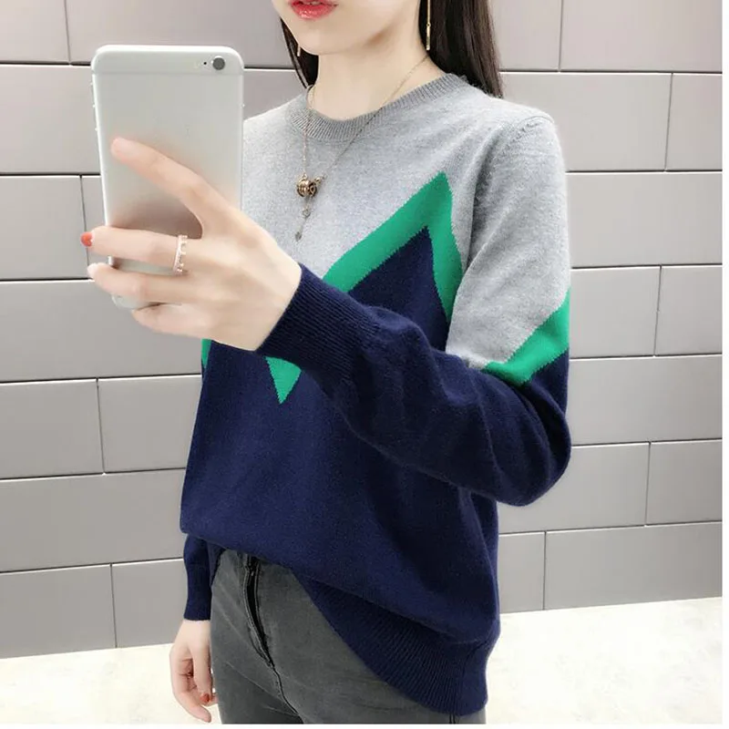 New Multicolor Autumn Winter Women Sweater O-Neck Knitted Jumper Top Loose Casual Warm Femme Sweater RQ181
New Multicolor Autumn Winter Women Sweater O-Neck Knitted Jumper Top Loose Casual Warm Femme Sweater RQ181