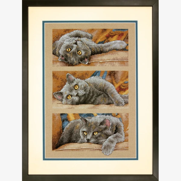 14/16/18/28 Top Quality Hot Sell Lovely Counted Triptych Cross Stitch Kit Max the Cat, Max le chat Dim 70-35301
14/16/18/28 Top Quality Hot Sell Lovely Counted Triptych Cross Stitch Kit Max the Cat, Max le chat Dim 70-35301