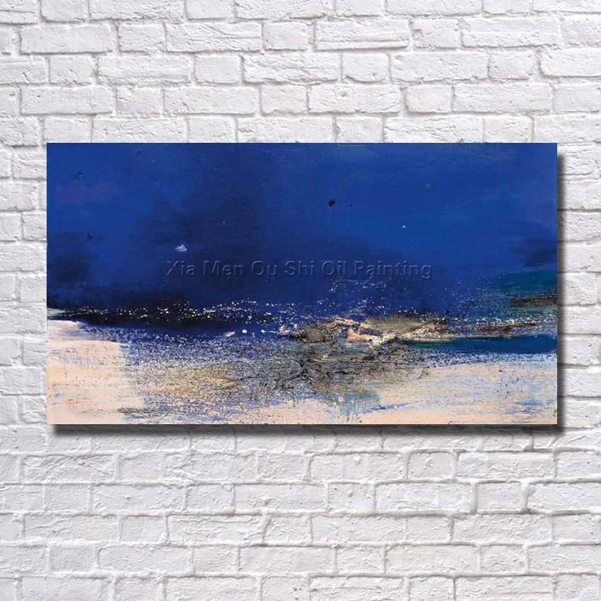 Modren Wall Art Home Decoration Hand Painted Abstract Blue Oil Painting On Canvas Wall Pictures For Living Room No Framed Art
Modren Wall Art Home Decoration Hand Painted Abstract Blue Oil Painting On Canvas Wall Pictures For Living Room No Framed Art