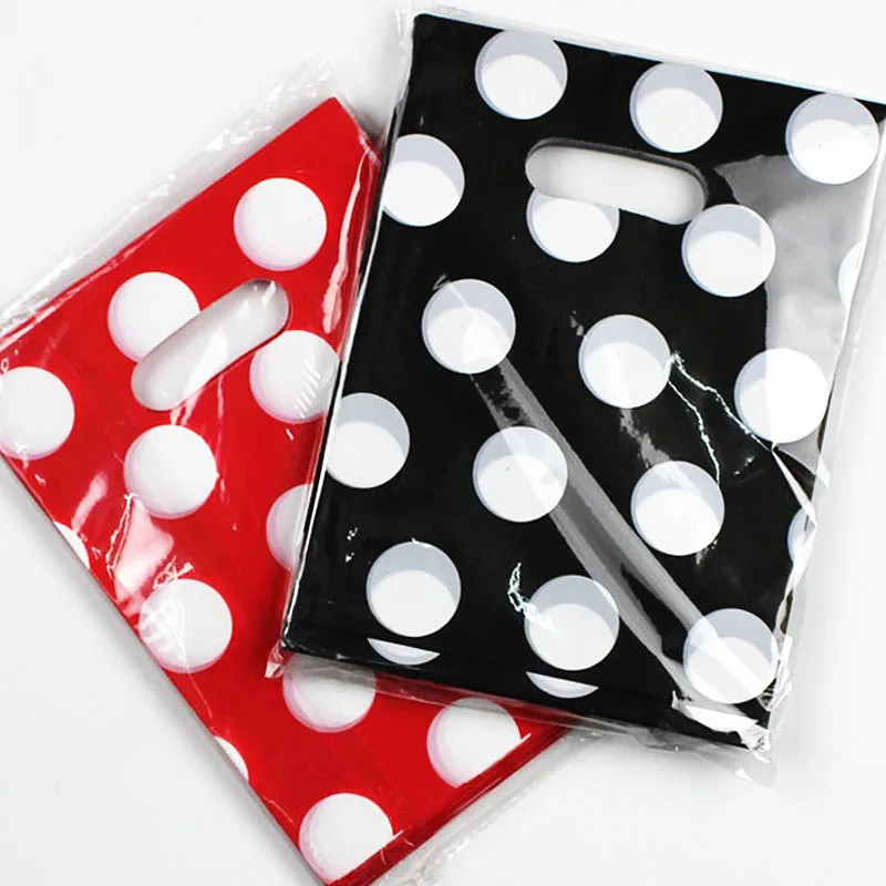 Black White Dot Plastic Gift Handle Bags 15x20cm Jewelry Plastic Shopping Bags With Handle 100pcs Small Plastic Pouch Packaging
Black White Dot Plastic Gift Handle Bags 15x20cm Jewelry Plastic Shopping Bags With Handle 100pcs Small Plastic Pouch Packaging