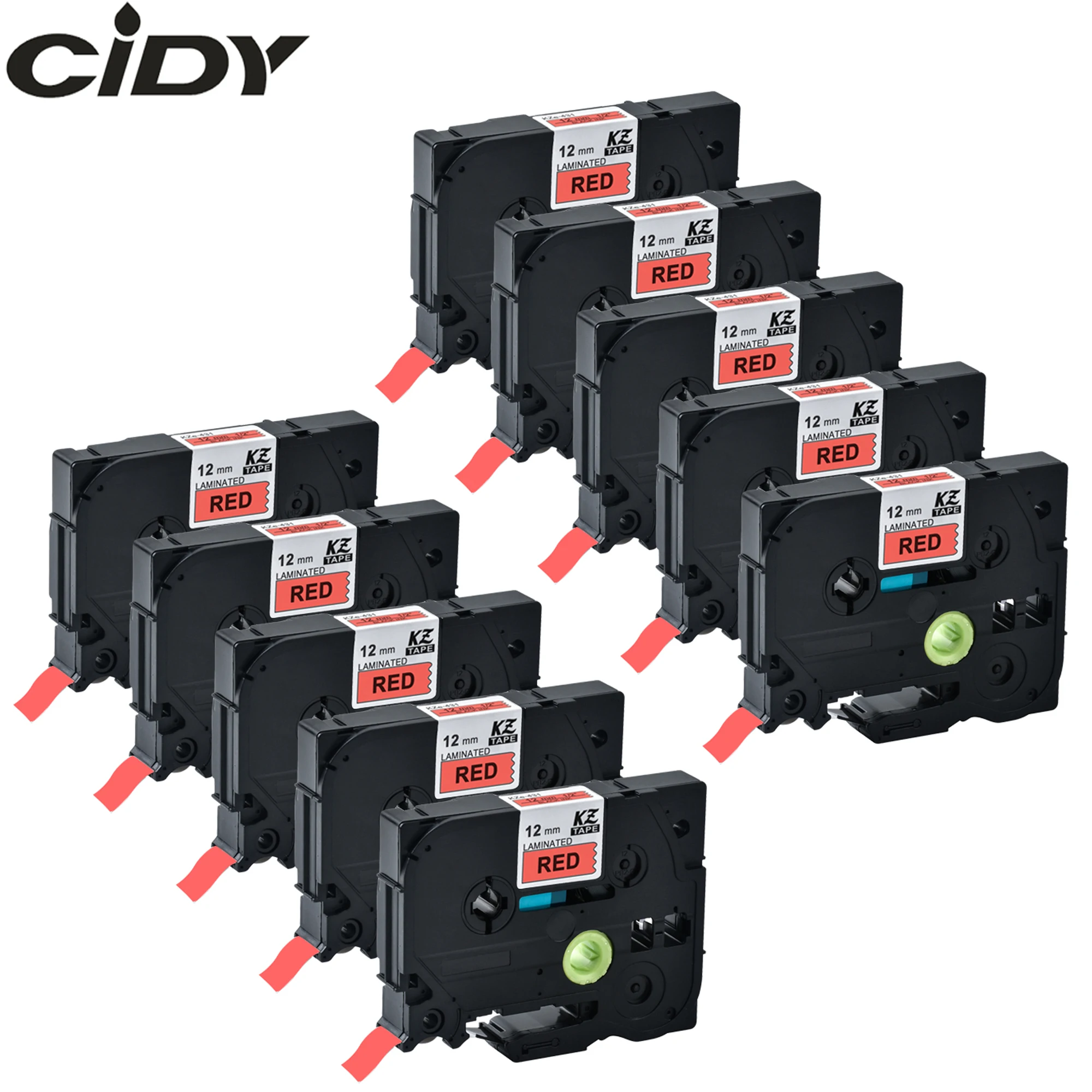 CIDY черный на красном 10 шт TZe431 TZe 431 TZ 431 TZ431 TZ-431 ламинированная клейкая лента, совместимая с Brother
CIDY черный на красном 10 шт TZe431 TZe 431 TZ 431 TZ431 TZ-431 ламинированная клейкая лента, совместимая с Brother