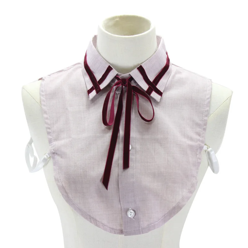 Detachable False Collar faux col chemisie Vintage Lapel Shirt Pink bow cotton Stripe elegant sweater false collar necklace
Detachable False Collar faux col chemisie Vintage Lapel Shirt Pink bow cotton Stripe elegant sweater false collar necklace