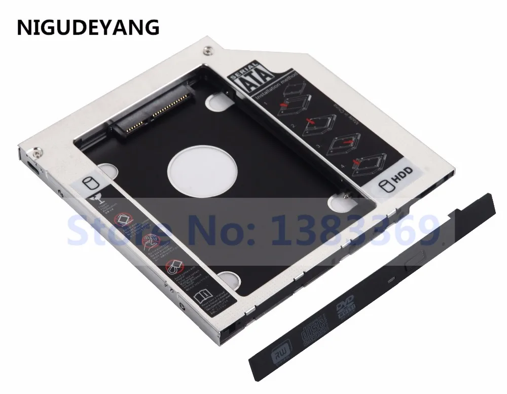 NIGUDEYANG SATA 2nd HDD HD SSD Hard Drive Caddy Case for 9.5mm Universal Laptop CD / DVD-ROM
NIGUDEYANG SATA 2nd HDD HD SSD Hard Drive Caddy Case for 9.5mm Universal Laptop CD / DVD-ROM