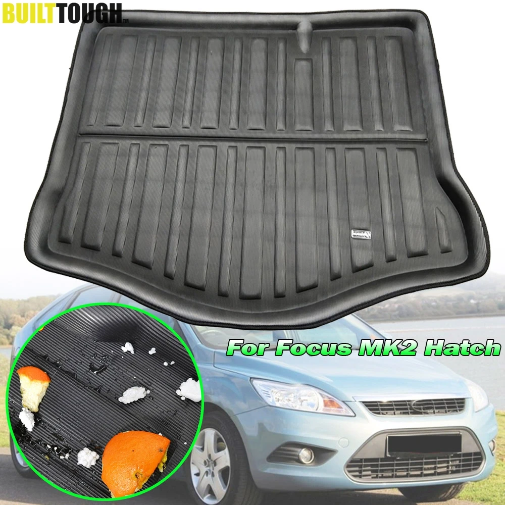 Коврик для ботинок Ford Focus Mk2 защитный коврик ковров на пол багажника 2005 2006 2007 2008 2009