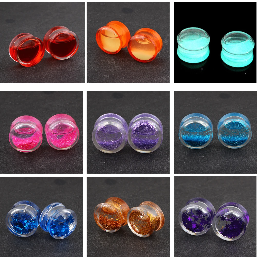JUNLOWPY Liquid Flesh Tunnels Acrylic Plug Piercing Ear Expander Kit Earring Stretcher Expander Set Body Piercing Jewelry 60pcs
JUNLOWPY Liquid Flesh Tunnels Acrylic Plug Piercing Ear Expander Kit Earring Stretcher Expander Set Body Piercing Jewelry 60pcs