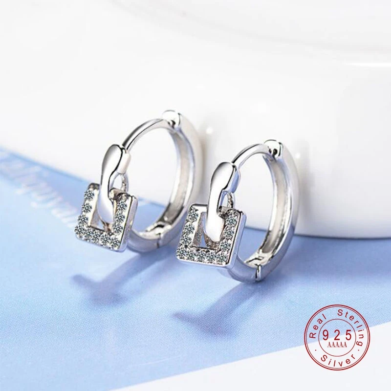 2019 New 100% Silver Color Earrings For Women Accessories Fashion Zircon Square Girl Earrings Jewelry Charm Lover Gifts
2019 New 100% Silver Color Earrings For Women Accessories Fashion Zircon Square Girl Earrings Jewelry Charm Lover Gifts