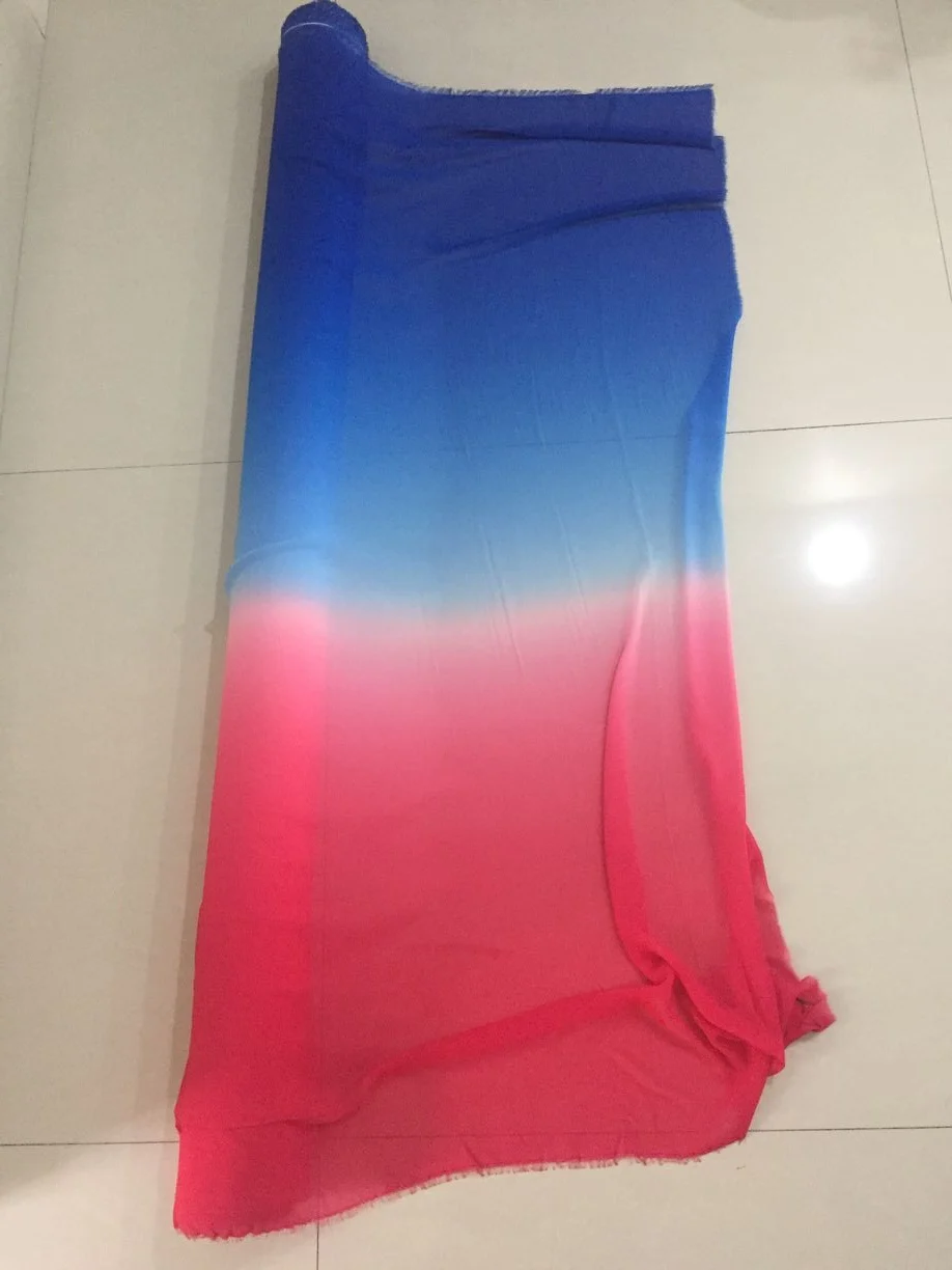 Soft Tencel Chiffon Fabric Sheer Dancing Dress Material Blue White Gradient Chiffon Cloth DG01
Soft Tencel Chiffon Fabric Sheer Dancing Dress Material Blue White Gradient Chiffon Cloth DG01