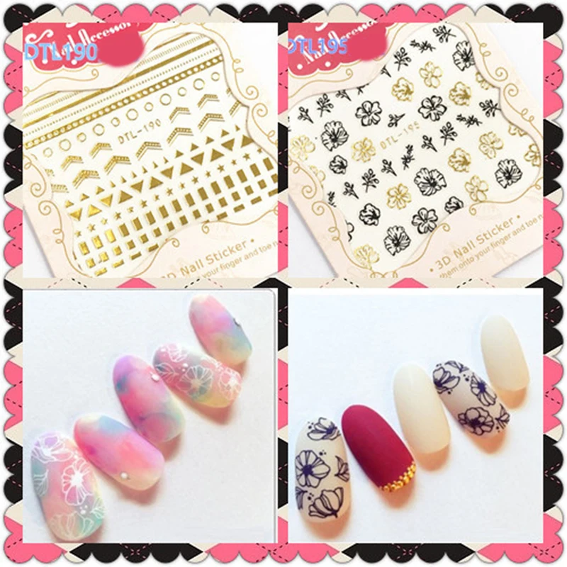1 Sheet Golden Flower Stickers 3D Nail Stickers Image Transfer Decal Adhesive Nail Art Decorations
1 Sheet Golden Flower Stickers 3D Nail Stickers Image Transfer Decal Adhesive Nail Art Decorations