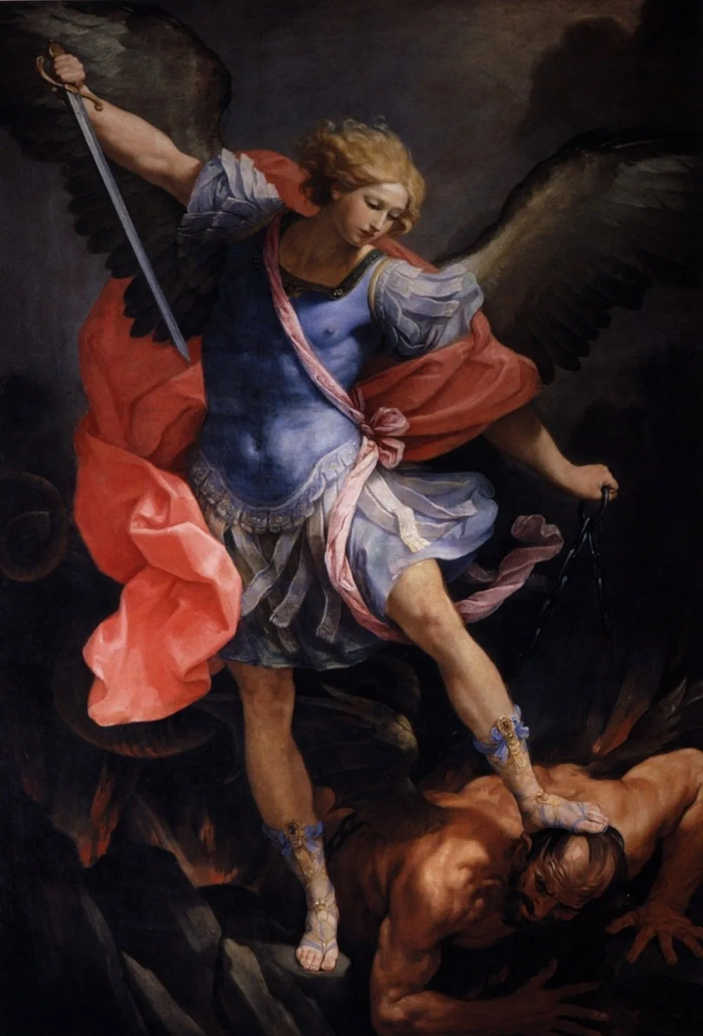 Картина маслом Саломе Гвидо Рени Ангел обезглавленный дьявол # 100% ручная роспись