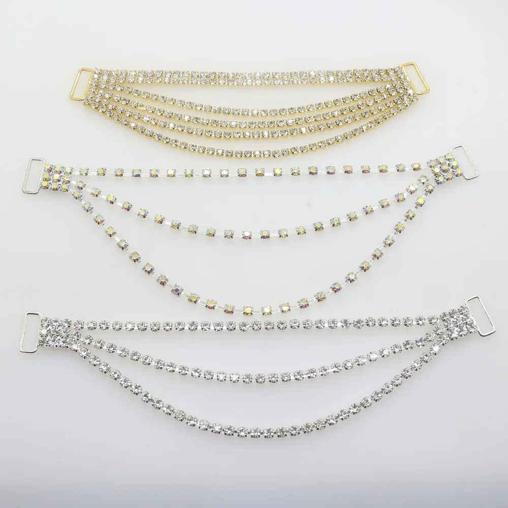 6 Pcs Mixed sales Shining Sexy Rhinestone Bikini Connector / Buckle Copper Chain Fit For Pin Up Silver Plated
6 Pcs Mixed sales Shining Sexy Rhinestone Bikini Connector / Buckle Copper Chain Fit For Pin Up Silver Plated