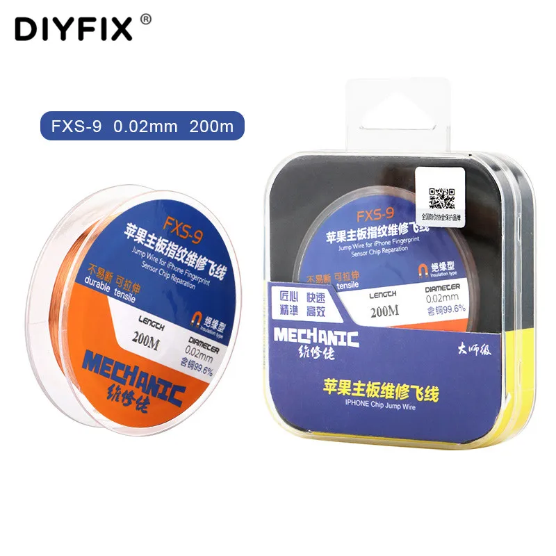 DIYFIX 0.01/0.02mm PCB Link Wire Copper Soldering Wire Maintenance Jump Line PCB Welding Mobile Phone Computer Repair Tools
DIYFIX 0.01/0.02mm PCB Link Wire Copper Soldering Wire Maintenance Jump Line PCB Welding Mobile Phone Computer Repair Tools