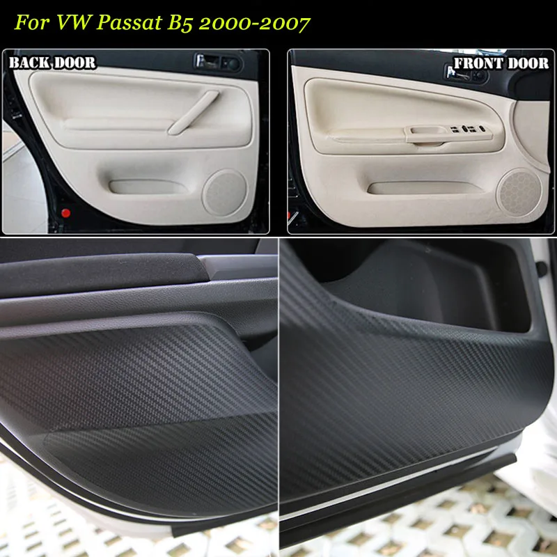 Brand New 1 Set Interior 3D Carbon Fiber Doors Side Edge Anti-kick Protection Pad Sticker For VW Passat B5 2000-2007
Brand New 1 Set Interior 3D Carbon Fiber Doors Side Edge Anti-kick Protection Pad Sticker For VW Passat B5 2000-2007