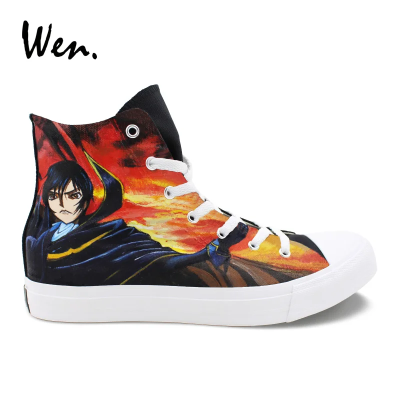 Wen Men Women Sneakers Anime Design Code Geass Hand Painted Custom Shoes Canvas High Top Shoes Boys Girls Sport Shoes
Wen Men Women Sneakers Anime Design Code Geass Hand Painted Custom Shoes Canvas High Top Shoes Boys Girls Sport Shoes