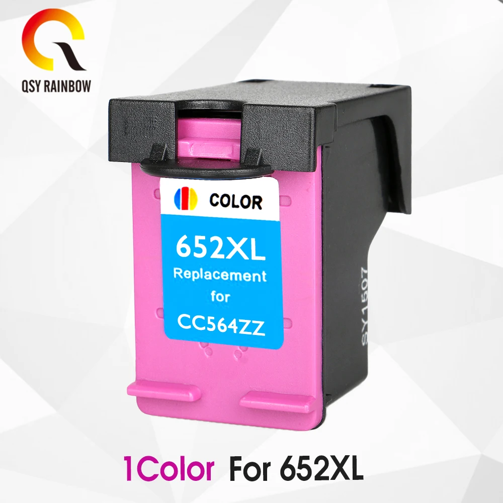 QSYRAINBOW 652XL COLOR ink cartridge replacement for HP 652 XL for HP Deskjet 1115 1118 2135 2136 2138 3635 3636 3835 4535
QSYRAINBOW 652XL COLOR ink cartridge replacement for HP 652 XL for HP Deskjet 1115 1118 2135 2136 2138 3635 3636 3835 4535