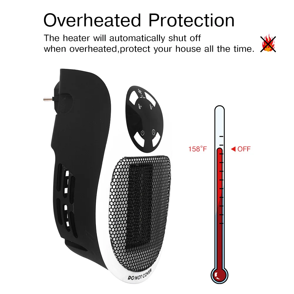 Electric Handy Heater 220V 500W Portable Mini Fan Heater Desktop Household Wall Handy Heating Stove Radiator Warmer Machine
Electric Handy Heater 220V 500W Portable Mini Fan Heater Desktop Household Wall Handy Heating Stove Radiator Warmer Machine