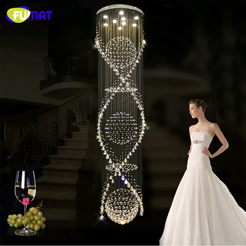 FUMAT K9 Crystal Chandelier Modern Lustre Crystal Ceiling Living Room Spiral Lighting Large Hanging Lamp LED k9 Chandelier Lamps
FUMAT K9 Crystal Chandelier Modern Lustre Crystal Ceiling Living Room Spiral Lighting Large Hanging Lamp LED k9 Chandelier Lamps