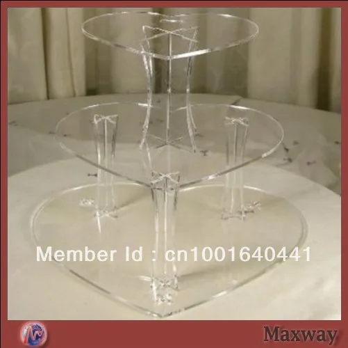 Crystal 3 Tiers Heart-Shaped Acrylic Wedding Cupcake Stand Wedding Decoration 
Crystal 3 Tiers Heart-Shaped Acrylic Wedding Cupcake Stand Wedding Decoration