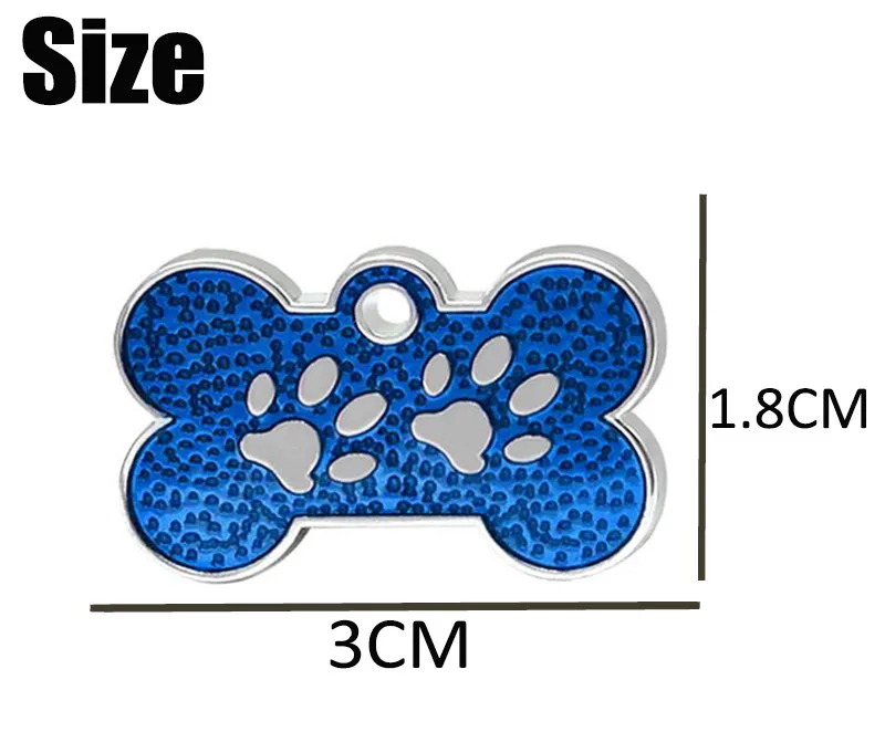 Новый стиль выгравированные бирки для удостоверения личности собаки в форме