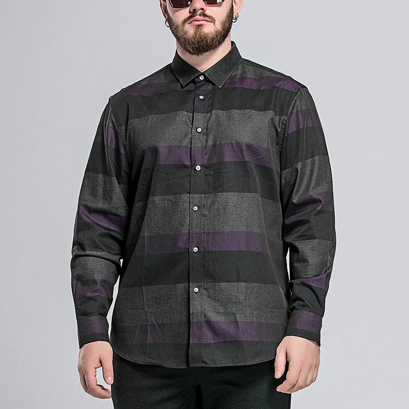 Large size Long-sleeved shirt men plus fertilizer to increase Loose striped cotton Primer shirt men Oversized shirt Size 3XL-8XL
Large size Long-sleeved shirt men plus fertilizer to increase Loose striped cotton Primer shirt men Oversized shirt Size 3XL-8XL