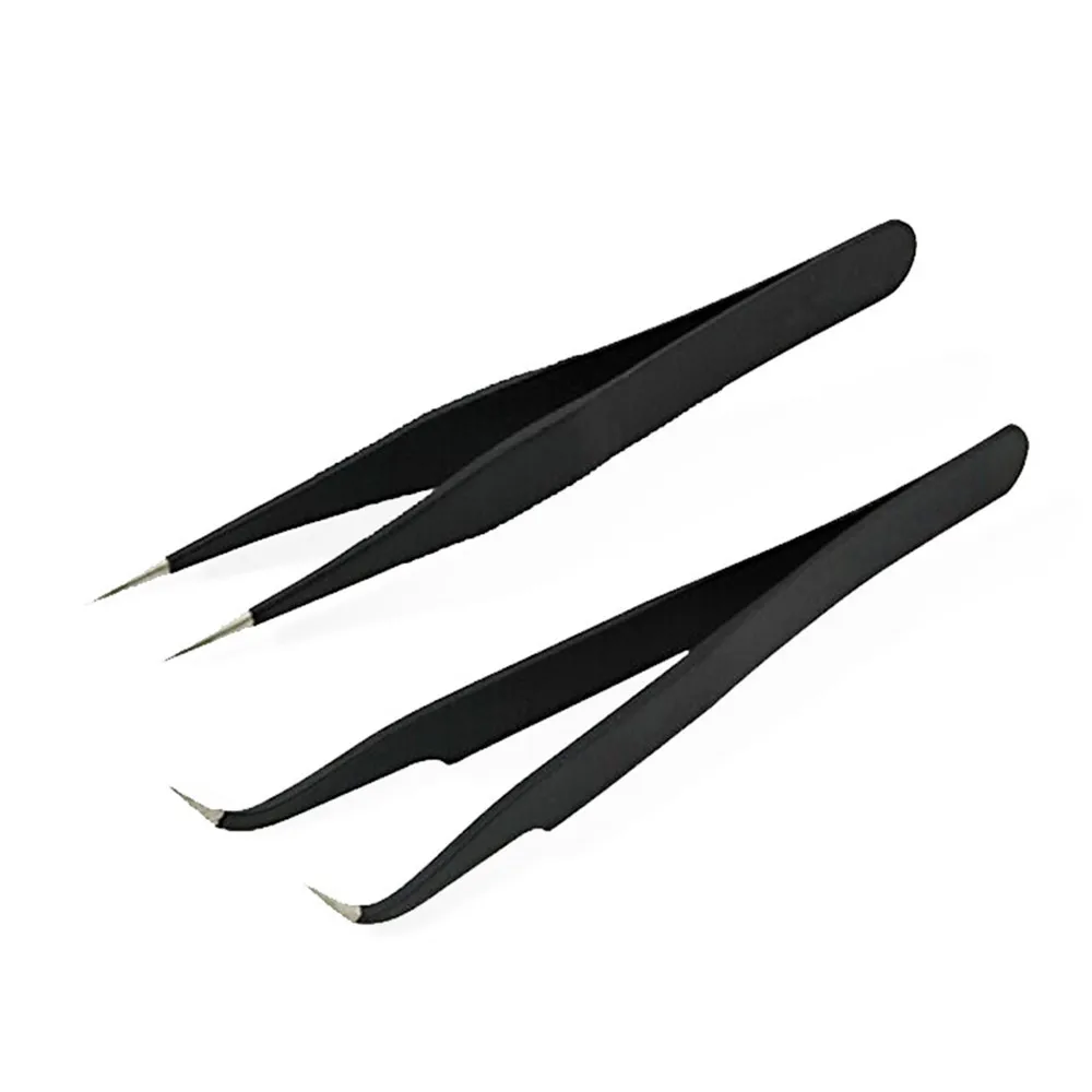 Black Eyelash Tweezers Nail Art Acrylic Gel Picking Tool Rhinestones Gem Decor Anti-static DIY hand clip 1.0MM Picking Nail Tool
Black Eyelash Tweezers Nail Art Acrylic Gel Picking Tool Rhinestones Gem Decor Anti-static DIY hand clip 1.0MM Picking Nail Tool