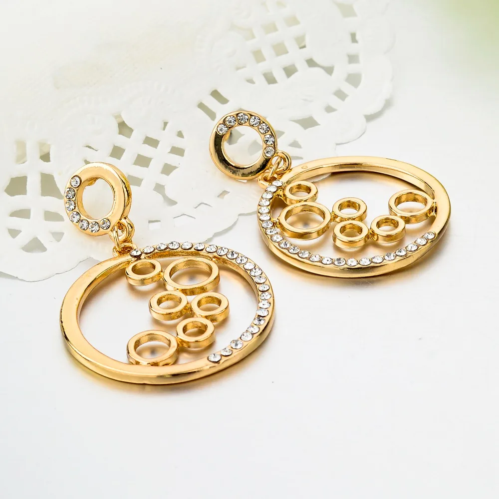 LongWay Vintage Jewelry Gold Color Round Earrings For Women Big Rhinestone Korean Earrings Fashion Earings For Women Ser150092
LongWay Vintage Jewelry Gold Color Round Earrings For Women Big Rhinestone Korean Earrings Fashion Earings For Women Ser150092