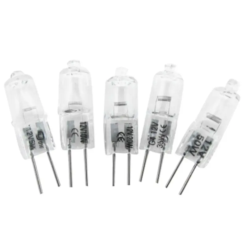 5Pcs/Set Clear 20w G4 12v Halogen Capsule Pins Bulbs Lamps Beads for Chandelier Ceiling Light High Power
5Pcs/Set Clear 20w G4 12v Halogen Capsule Pins Bulbs Lamps Beads for Chandelier Ceiling Light High Power