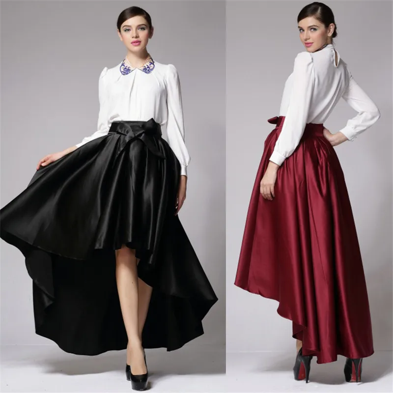 Customized Long Satin Skirts Womens Plus Size 7XL Vintage High Waist Ball Gown Asymmetrical Mermaid Bow Belt Party Maxi Skirt
Customized Long Satin Skirts Womens Plus Size 7XL Vintage High Waist Ball Gown Asymmetrical Mermaid Bow Belt Party Maxi Skirt