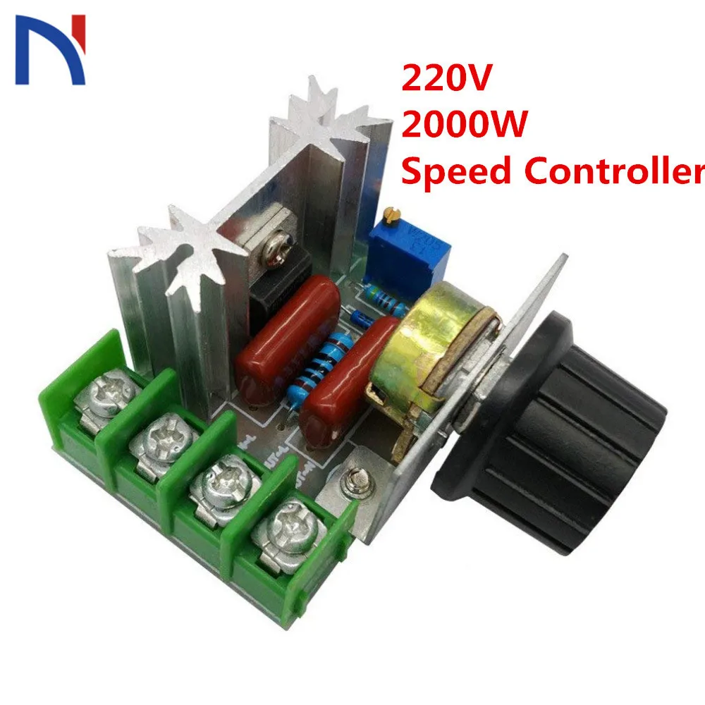 Speed Controller AC 50-220V 25A 2000W Motor Controller SCR High-power Electronic Voltage Regulator Motor LED Dimmers Module
Speed Controller AC 50-220V 25A 2000W Motor Controller SCR High-power Electronic Voltage Regulator Motor LED Dimmers Module