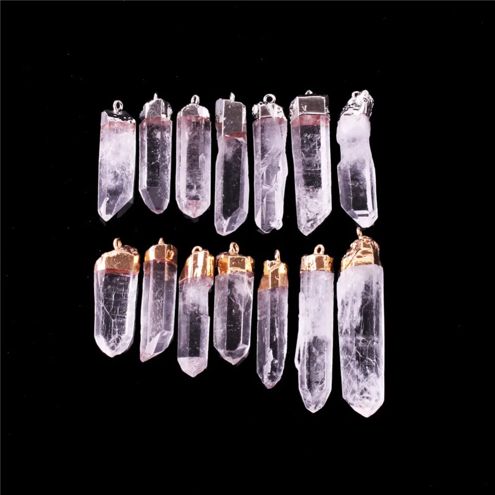 Wholesale 12pcs/lot Natural Gem Stone Irregular Clear Quartz White Crystal Point Pendant Pendulum for Necklace Free Shipping
Wholesale 12pcs/lot Natural Gem Stone Irregular Clear Quartz White Crystal Point Pendant Pendulum for Necklace Free Shipping