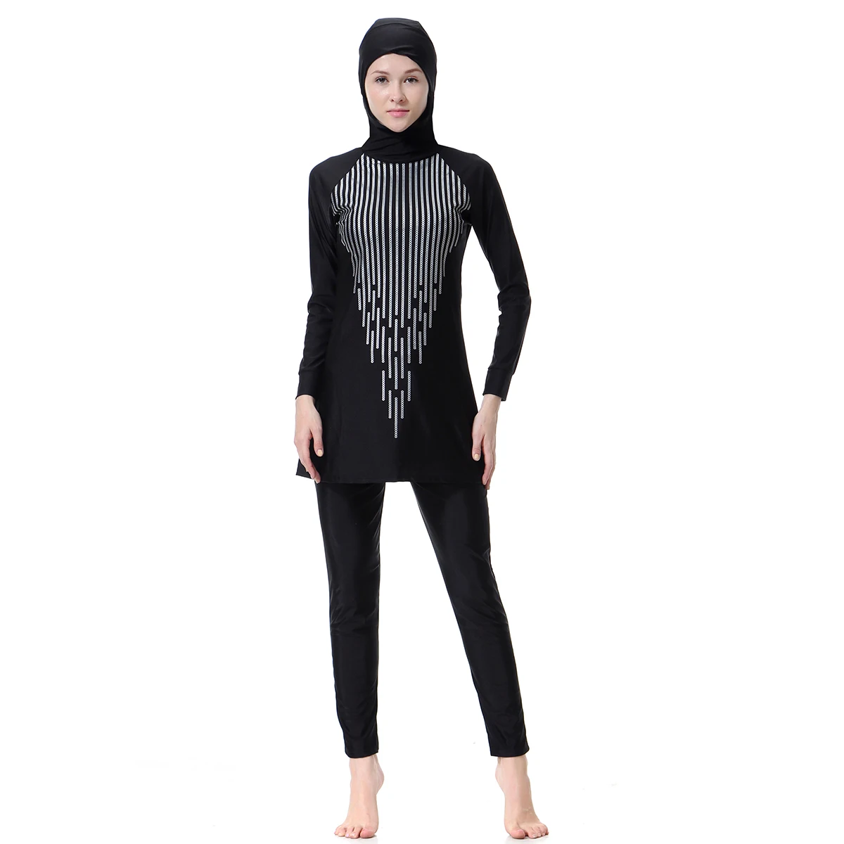 Комплект из двух предметов Мусульманский купальник Maillot De Bain Femme 2019 хиджаб