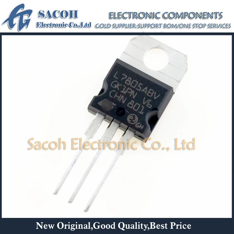 Новые оригинальные 10 шт./лот L7805CV L7805 7805 или L7805ABV L7805ACV или L7806ABV L7806ACV L7806 TO-220 прецизионные регуляторы 1A
Новые оригинальные 10 шт./лот L7805CV L7805 7805 или L7805ABV L7805ACV или L7806ABV L7806ACV L7806 TO-220 прецизионные регуляторы 1A