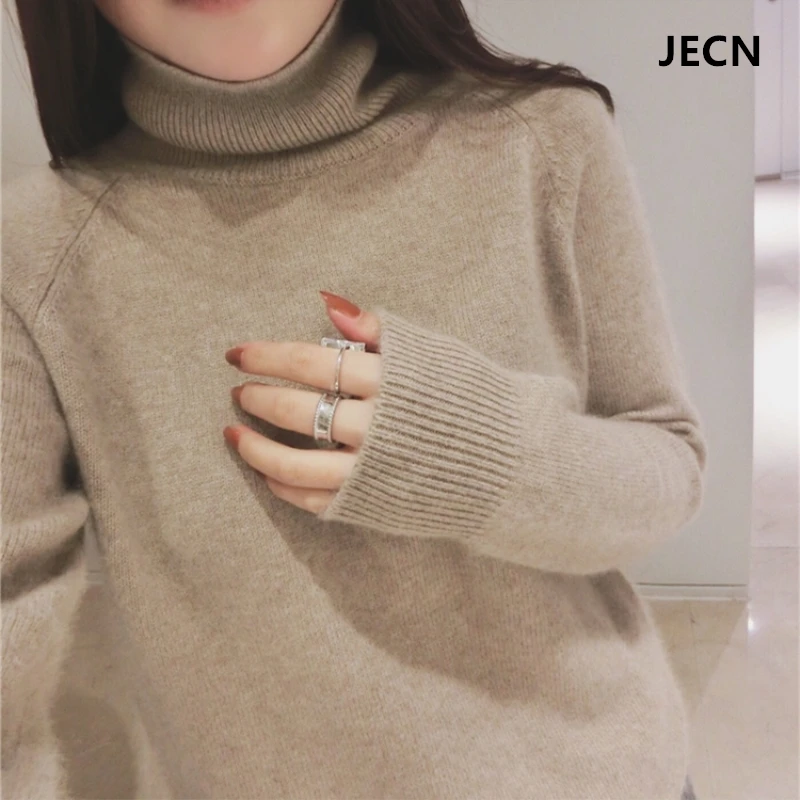 JECH 2017 Autumn Winter Fashion Women Warm Solid Color Sweaters Casual Full Sleeve Turtleneck Loose Pullovers Computer Knitted
JECH 2017 Autumn Winter Fashion Women Warm Solid Color Sweaters Casual Full Sleeve Turtleneck Loose Pullovers Computer Knitted