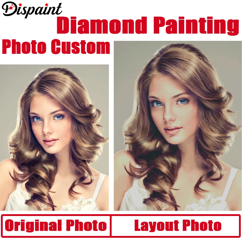 Dispaint Photo Custom Diamond Painting Cross Stitch Full Square/Round Rhinestone DIY Diamond 3D Diamond Embroidery Gift Sale
Dispaint Photo Custom Diamond Painting Cross Stitch Full Square/Round Rhinestone DIY Diamond 3D Diamond Embroidery Gift Sale