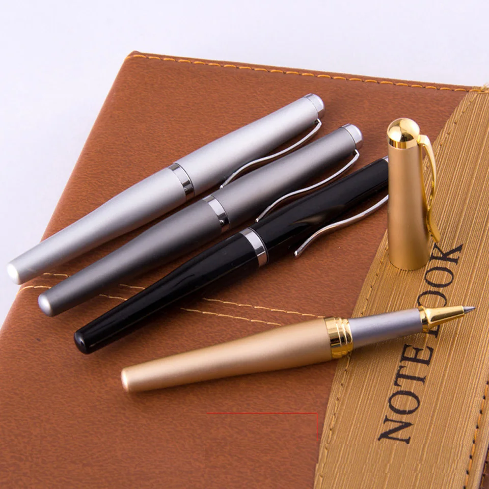 Luxury Metal Ballpoint Pen Business Office Roller Ball Pen Black and Blue ink Student Gel ink Pens Office Supplies Send 2Refills
Luxury Metal Ballpoint Pen Business Office Roller Ball Pen Black and Blue ink Student Gel ink Pens Office Supplies Send 2Refills