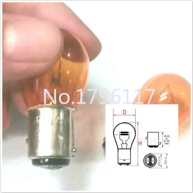 10x 12V 21W/5W S25 BAY15D P21/5W 1016 1157 Amber Car Turn Signal Bulbs Auto Halogen Signal Lights Stop Brake Tail Indicator Lamp
10x 12V 21W/5W S25 BAY15D P21/5W 1016 1157 Amber Car Turn Signal Bulbs Auto Halogen Signal Lights Stop Brake Tail Indicator Lamp