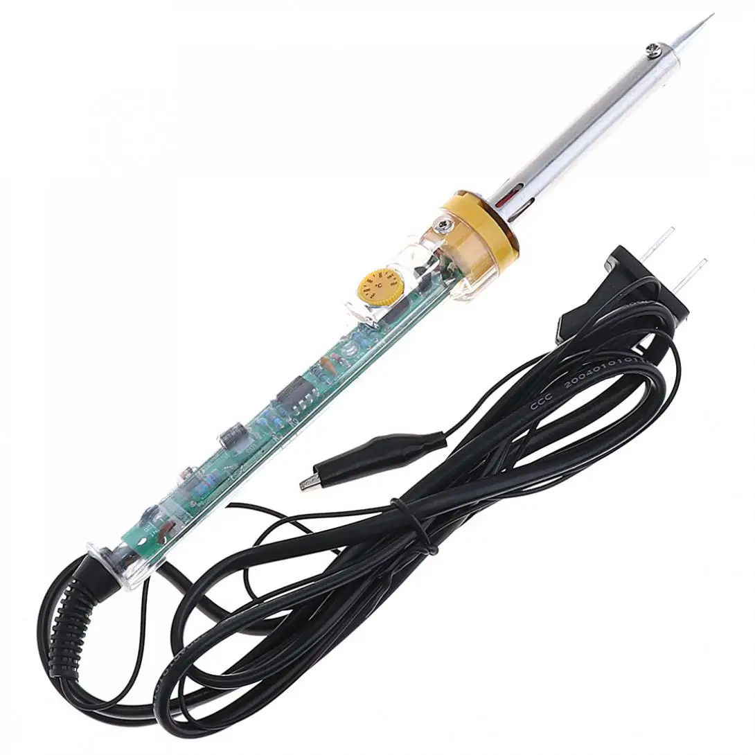 905C 220V 40W External Heat Type Electric Soldering Iron with Adjustable Temperature Knob and Alligator Clip for Welding
905C 220V 40W External Heat Type Electric Soldering Iron with Adjustable Temperature Knob and Alligator Clip for Welding