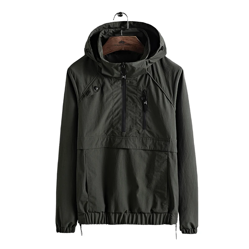 Suehaiwe's brand new hooded windbraker jacket men waterproof outdoor wear mens casual detachable hat coat men manteau chaqueta
Suehaiwe's brand new hooded windbraker jacket men waterproof outdoor wear mens casual detachable hat coat men manteau chaqueta