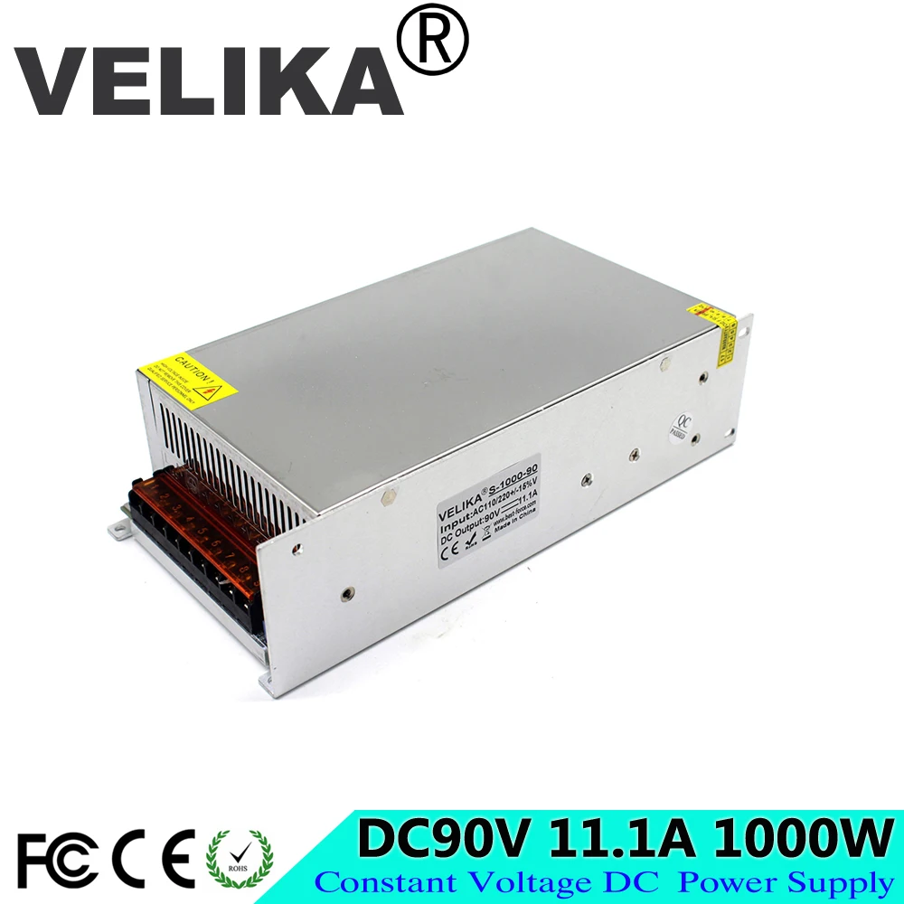 Регулируемый выключатель питания DC90V 11 1a 1000 Вт Трансформатор 110 220 В AC DC 90 в SMPS для