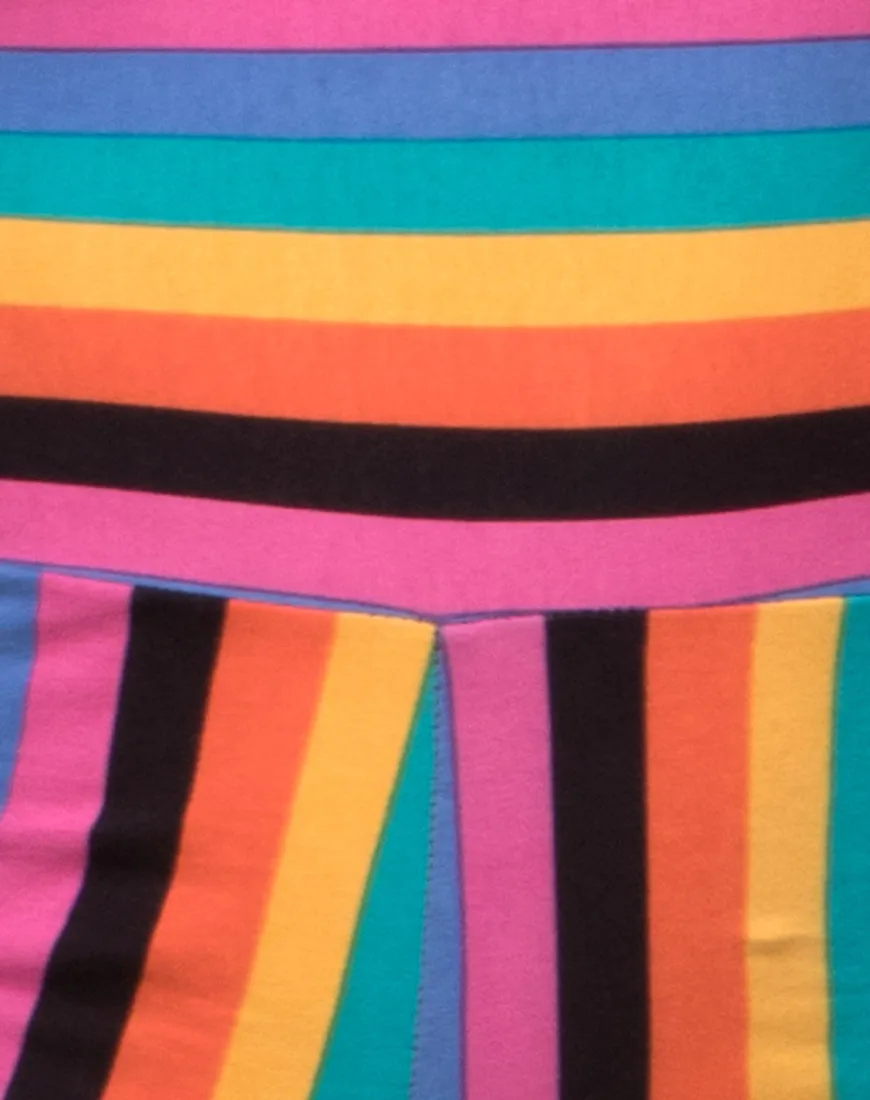 Fashion Sexy Rainbow Striped Print Jumpsuits Summer Sleeveless Backless Women Bodysuits Rompers
Fashion Sexy Rainbow Striped Print Jumpsuits Summer Sleeveless Backless Women Bodysuits Rompers