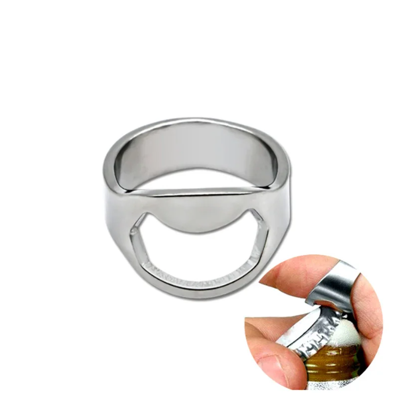 5x Stainless Steel Ring-Shape Opener Multi-Function Unique Creative Metal Men Finger Ring Beer Bottle Opener Tool Diameter 22mm
5x Stainless Steel Ring-Shape Opener Multi-Function Unique Creative Metal Men Finger Ring Beer Bottle Opener Tool Diameter 22mm
