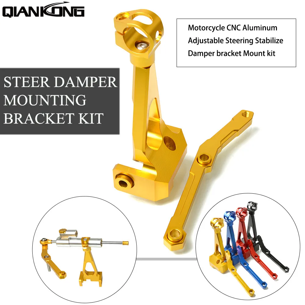 CNC Aluminum Motorcycle Steering Damper Stabilizer Mount Kit Bracket Support For YAMAHA MT-09 MT09 FZ09 FZ-09 2013- 2016 2015
CNC Aluminum Motorcycle Steering Damper Stabilizer Mount Kit Bracket Support For YAMAHA MT-09 MT09 FZ09 FZ-09 2013- 2016 2015