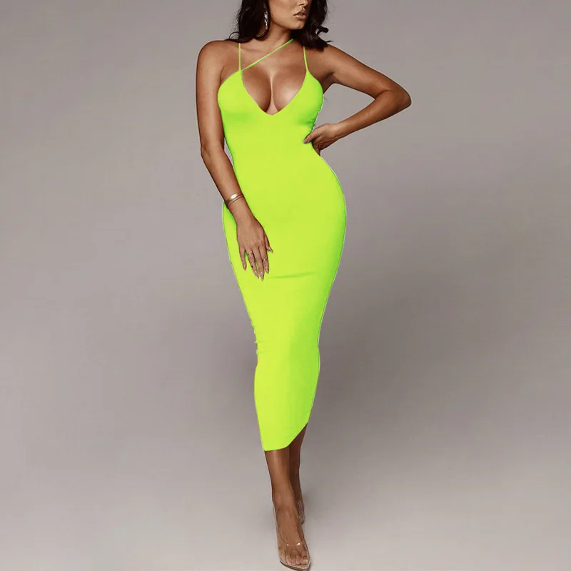 NORMOV Sexy Women Dress Sweet V Neck Spaghetti Strap Sleeveless Backless Mid-Calf Dress Elegant Bodycon Party Dress Plus Size
NORMOV Sexy Women Dress Sweet V Neck Spaghetti Strap Sleeveless Backless Mid-Calf Dress Elegant Bodycon Party Dress Plus Size