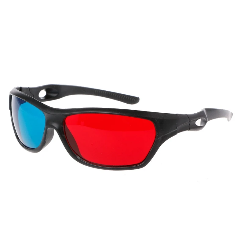 Универсальные 3d очки Red Blue Anaglyph в белой оправе для видеоигр DVD видео ТВ VR и AR|3D