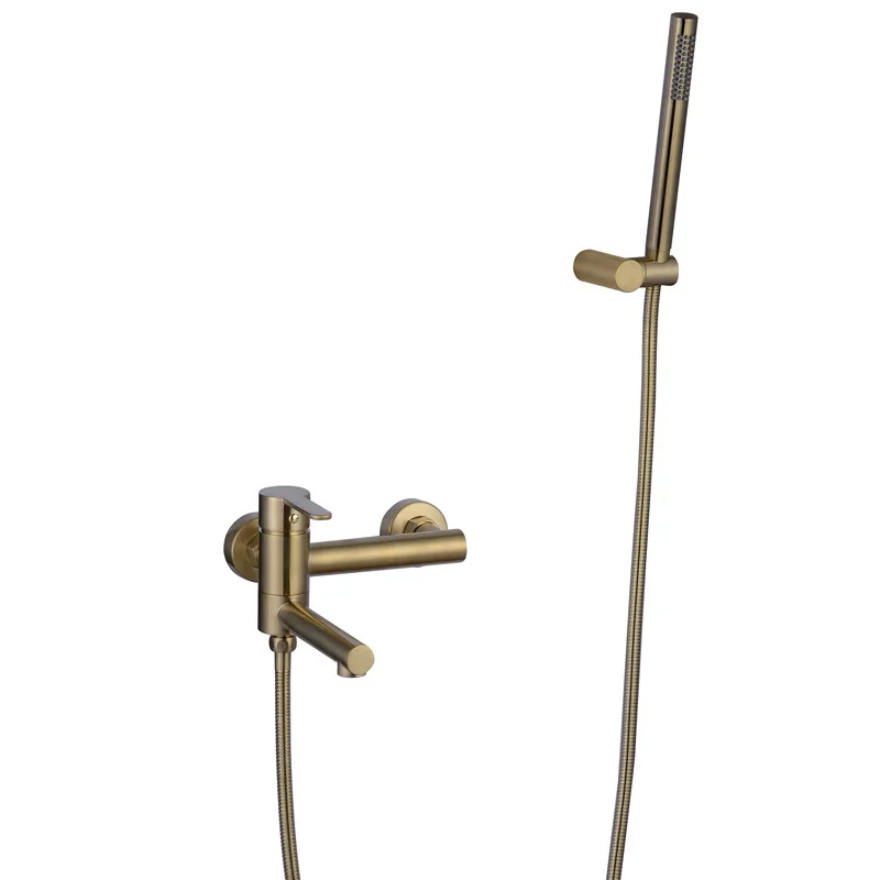 Luxuery Gold Bathroom Accessoeies Bathroom Shower Set Solid Brass Shower Head Set Wall Mounted Brushed Gold Rain Shower System
Luxuery Gold Bathroom Accessoeies Bathroom Shower Set Solid Brass Shower Head Set Wall Mounted Brushed Gold Rain Shower System