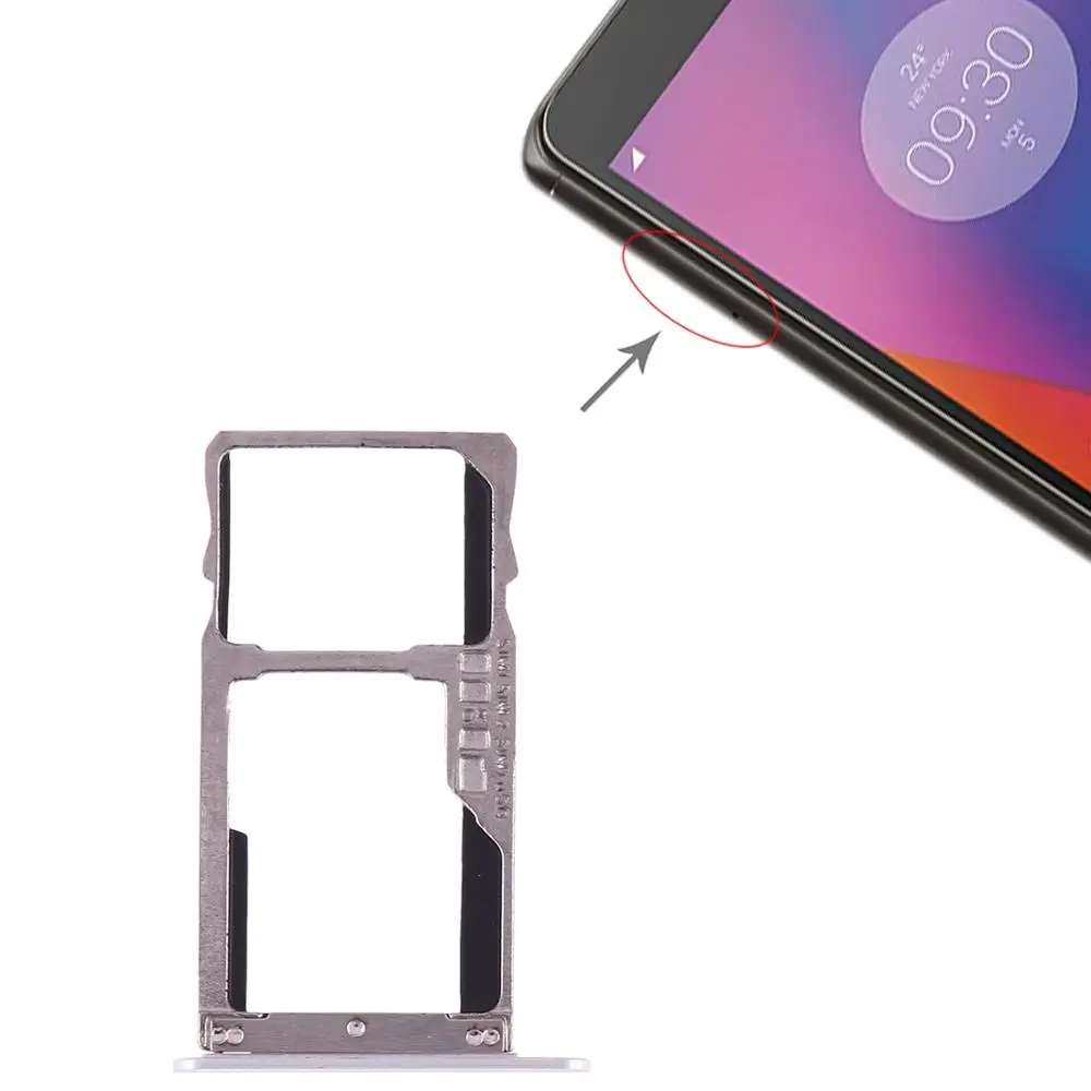 Лоток для SIM карты + лоток карты/карта Micro SD Lenovo K6|Шлейфы мобильных телефонов| |