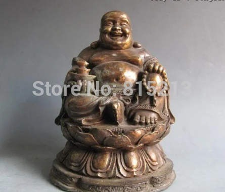 bi001020 Chinese Old Bronze Carved Yuan Bao Money laughter arhat Maitreya Buddha Statue
bi001020 Chinese Old Bronze Carved Yuan Bao Money laughter arhat Maitreya Buddha Statue